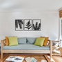 Wallity Yakomoz Escultura de Pared de Metal Negra 118 x 50 cm